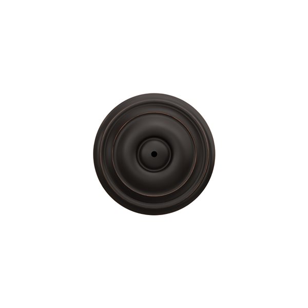 Schlage F Series Georgian Aged Bronze No Deadbolt Privacy Door Knob