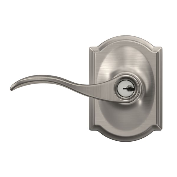 Schlage Accent Privacy Door Lever Lock Set, Satin Nickel