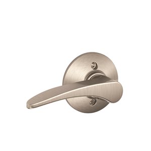 Schlage F Series Manhattan Satin Nickel No Deadbolt Right-Handed Dummy Door Handle