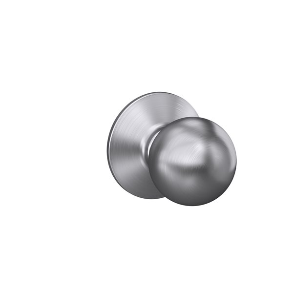 Schlage F Series Orbit Satin Chrome No Deadbolt Passage Door Knob