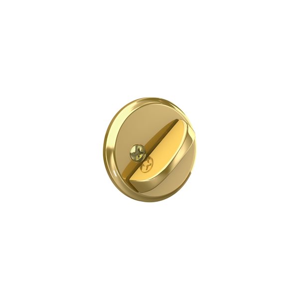 Schlage B Series C Bright Brass Traditional Single Cylinder Deadbolt