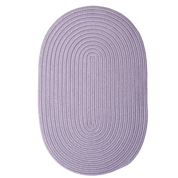 Colonial Mills Boca Raton 6-ft x 9-ft Amethyst Oval Indoor/Outdoor Solid Area Rug