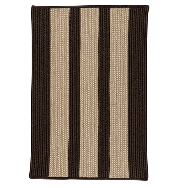Colonial Mills Boat House 2-ft x 4-ft Brown Rectangular Indoor/Outdoor Stripe Area Rug