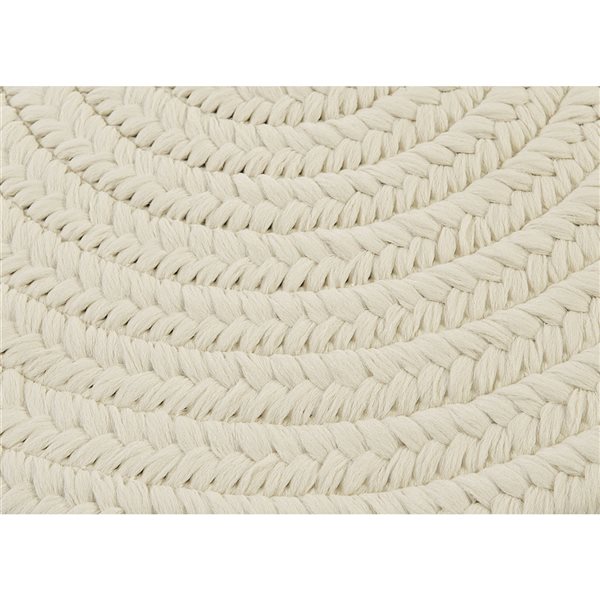 Colonial Mills Boca Raton 5-ft x 5-ft White Round Indoor/Outdoor Solid Area Rug
