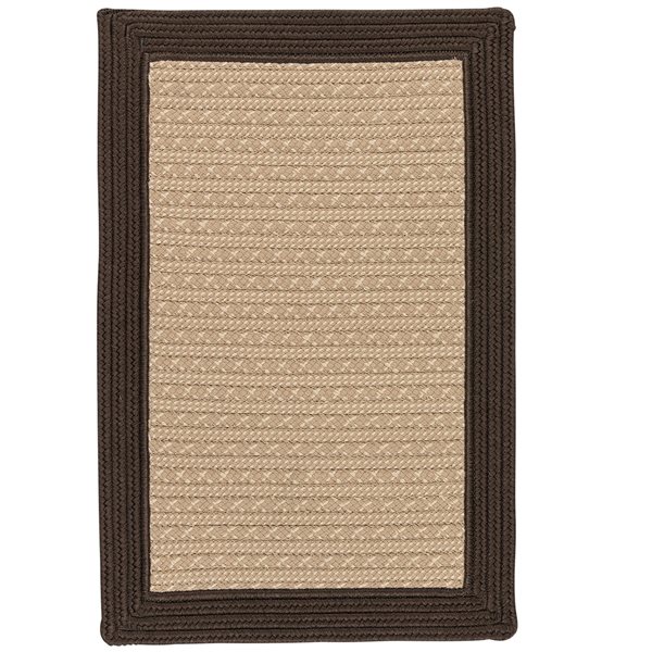 Colonial Mills Bayswater 3-ft x 5-ft Brown Rectangular Indoor/Outdoor Border Area Rug