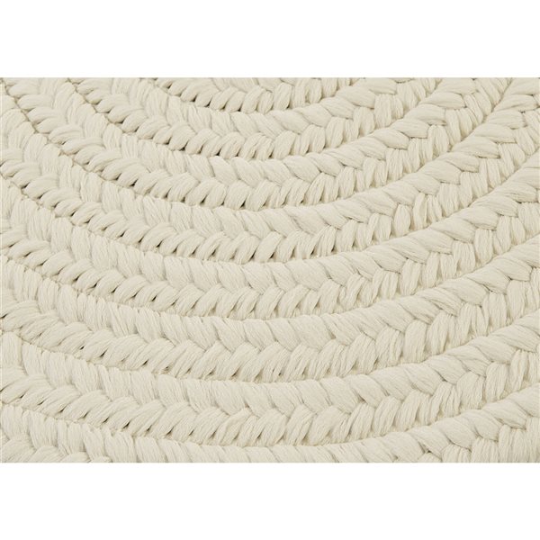 Colonial Mills Boca Raton 3-ft x 3-ft White Round Indoor/Outdoor Solid Area Rug