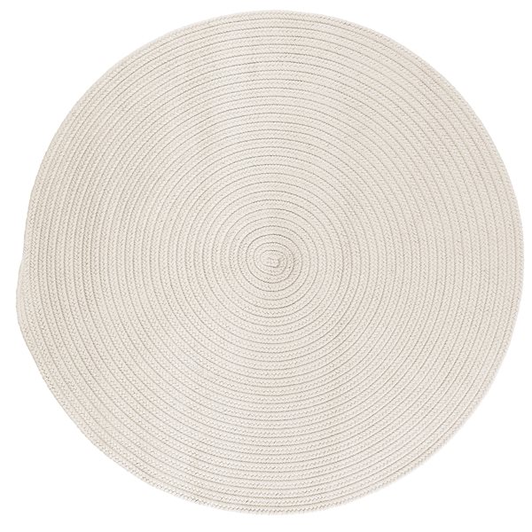 Colonial Mills Boca Raton 3-ft x 3-ft White Round Indoor/Outdoor Solid Area Rug