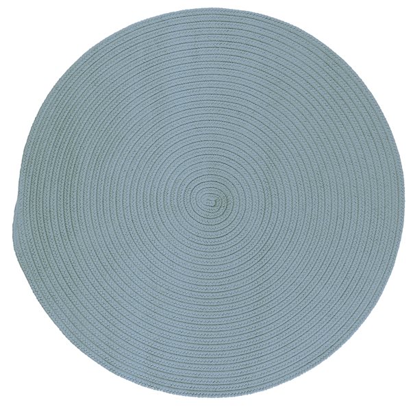 Colonial Mills Boca Raton 3-ft x 3-ft Federal Blue Round Indoor/Outdoor Solid Area Rug