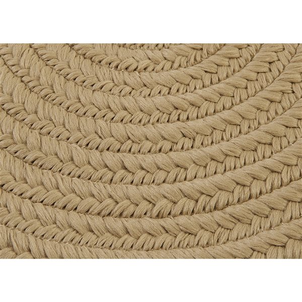 Colonial Mills Boca Raton 3-ft x 3-ft Cuban Sand Round Indoor/Outdoor Solid Area Rug