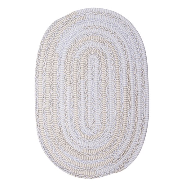 Colonial Mills Bella Nursery 6-ft x 9-ft Blue Grey Oval Indoor Abstract Area Rug