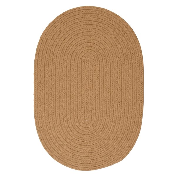 Colonial Mills Boca Raton 8ft x 10ft Topaz Oval Indoor/Outdoor Solid Area Rug BR32R096X120 RONA