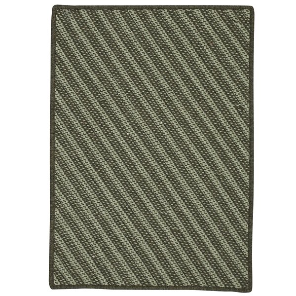 Colonial Mills Blue Hill 5-ft x 7-ft Moss Green Rectangular Indoor Stripe Area Rug