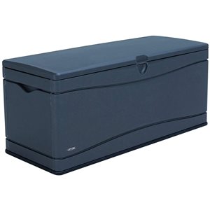 Boîte de rangement d'extérieur gris carbone de 492 L par LIFETIME