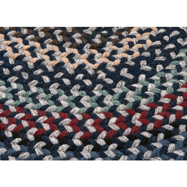 Colonial Mills Boston Common Winter Blues 5-ft x 7-ft Oval Indoor Area rug