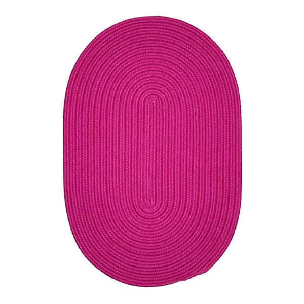 Colonial Mills Boca Raton Magenta 8ft x 11ft Oval Indoor/Outdoor Area rug BR70R096X132 RONA