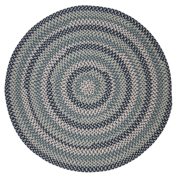 Colonial Mills Boston Common Capeside Blue 5-ft Round Indoor Area rug ...