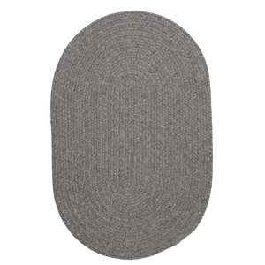 Colonial Mills Bristol Gray 8-ft x 10-ft Oval Indoor Area rug