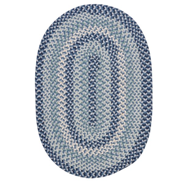 Colonial Mills Boston Common Capeside Blue 5-ft x 7-ft Oval Indoor Area rug