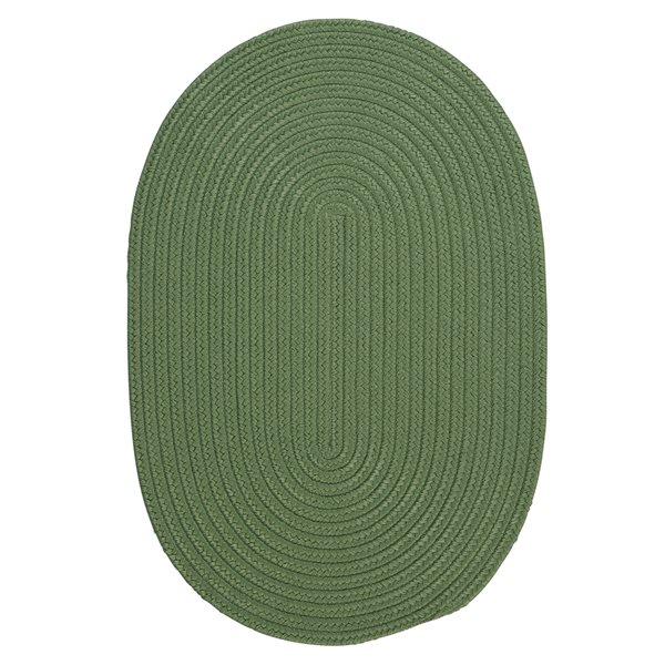 Colonial Mills Boca Raton Moss Green 8-ft x 10-ft Oval Indoor/Outdoor Area rug