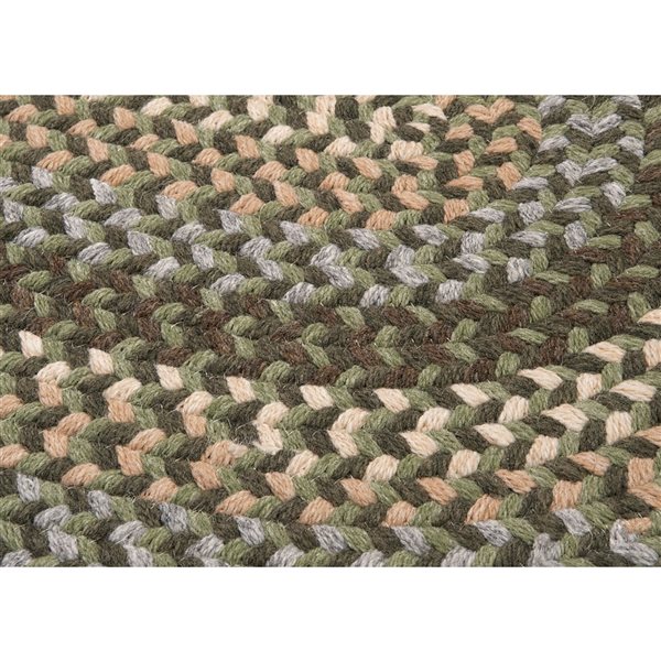 Colonial Mills Boston Common Moss Green 5-ft  Round Indoor Area rug