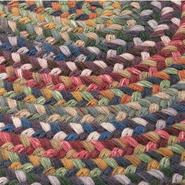 Colonial Mills Braided Medley 2.5-ft x 6-ft Oval Indoor Runner