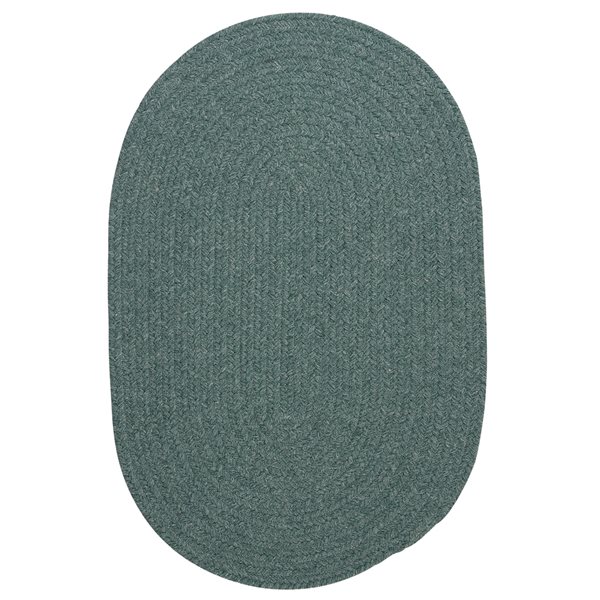 Colonial Mills Bristol Teal 2-ft x 4-ft Oval Indoor Area rug