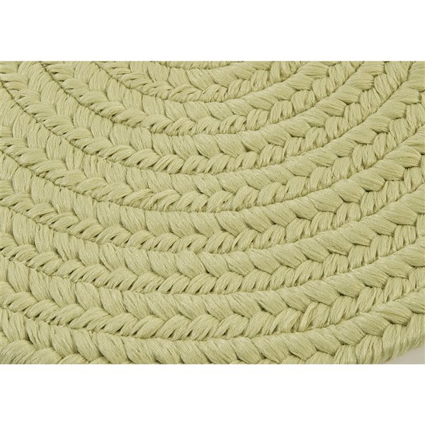 Colonial Mills Boca Raton Celery 3-ft x 5-ft Oval Indoor/Outdoor Area rug