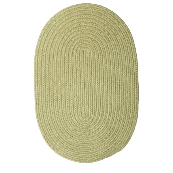 Colonial Mills Boca Raton Celery 3-ft x 5-ft Oval Indoor/Outdoor Area rug