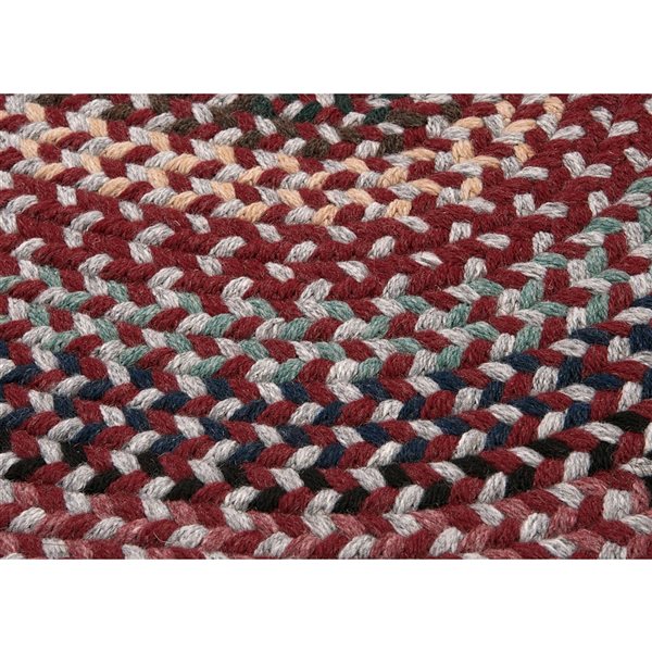 Colonial Mills Boston Common Brick Marketplace 6-ft x 9-ft Oval Indoor Area rug