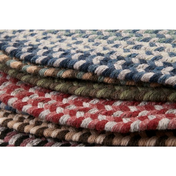 Colonial Mills Boston Common Brick Marketplace 6-ft x 9-ft Oval Indoor Area rug