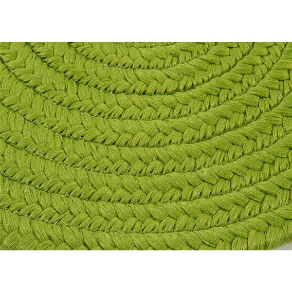 Colonial Mills Boca Raton Bright Green 2-ft x 4-ft Oval Indoor/Outdoor Area rug
