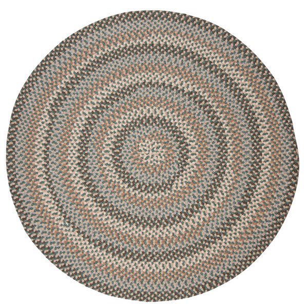 Colonial Mills Boston Common Driftwood Teal 7-ft Round Indoor Area rug ...