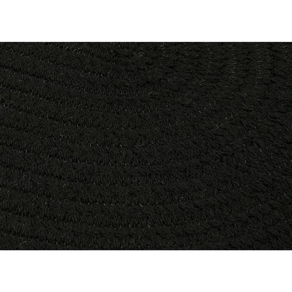 Colonial Mills Bristol Black 5-ft  Round Indoor Area rug