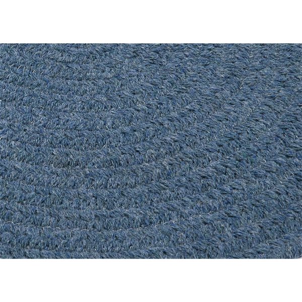 Colonial Mills Bristol Federal Blue 5-ft x 7-ft Oval Indoor Area rug