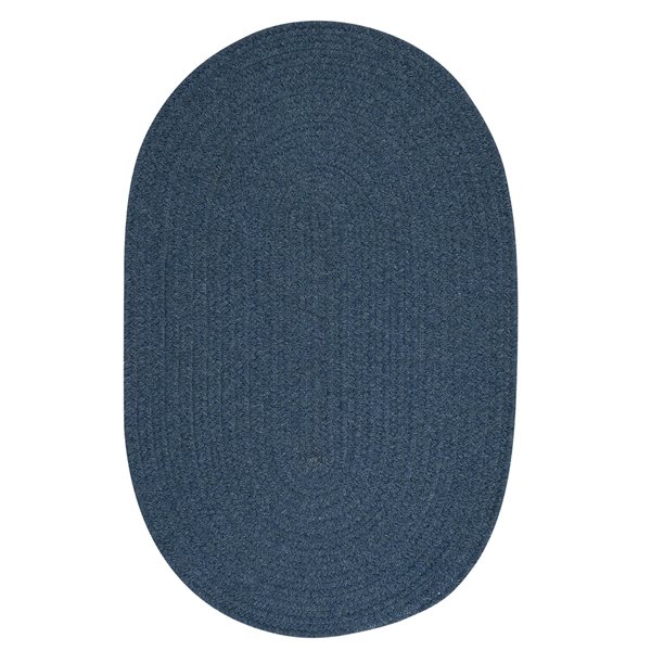 Colonial Mills Bristol Federal Blue 5-ft x 7-ft Oval Indoor Area rug