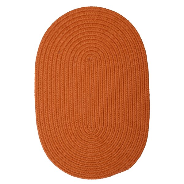 Colonial Mills Boca Raton Rust 2-ft x 3-ft Oval Indoor/Outdoor Area rug ...