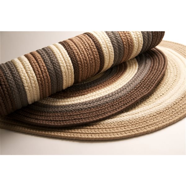 Colonial Mills Brooklyn Slate 5-ft x 7-ft Indoor/Outdoor Oval Area rug