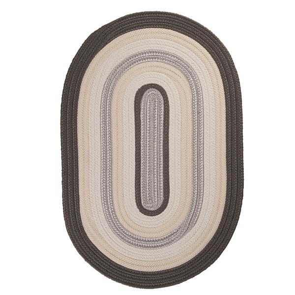 Colonial Mills Brooklyn Slate 5-ft x 7-ft Indoor/Outdoor Oval Area rug