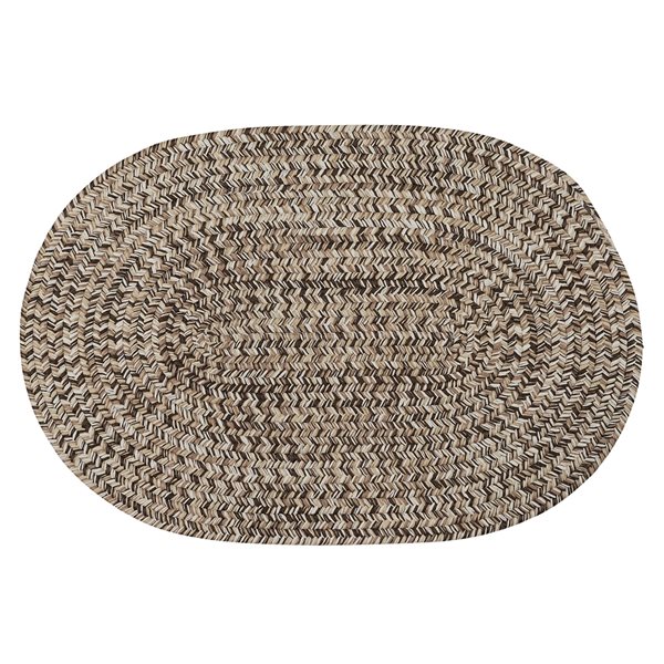 Colonial Mills Carrington Tweed Brown 7-ft x 7-ft Indoor/Outdoor Round Area rug