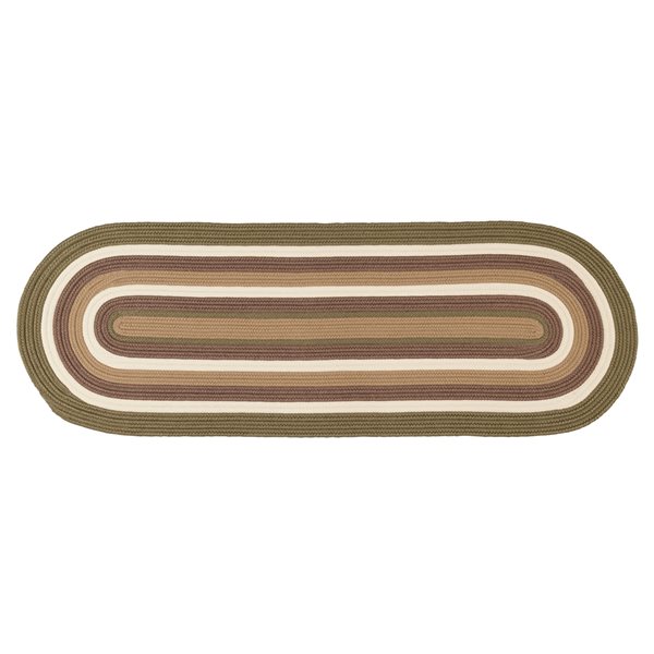 Colonial Mills Brooklyn Moss 2-ft x 9-ft Indoor/Outdoor Oval Runner