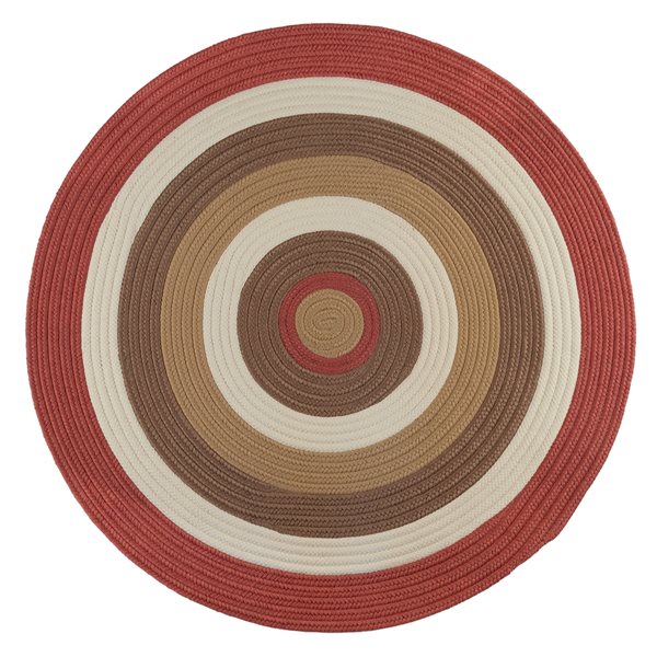 Colonial Mills Brooklyn Terracotta 7-ft x 7-ft Indoor/Outdoor Round ...