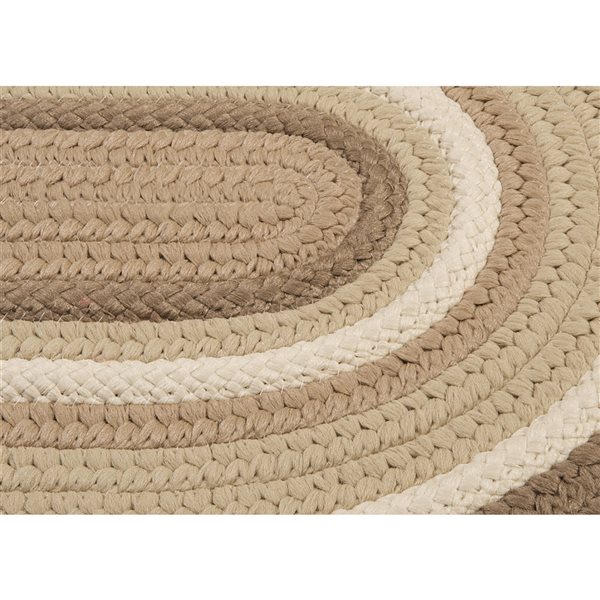 Colonial Mills Brooklyn Natural 2-ft x 5-ft Indoor/Outdoor Oval Runner