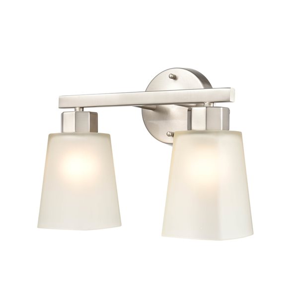 Millennium Lighting Coley 2-Light Brushed Nickel Modern/Contemporary Vanity Light