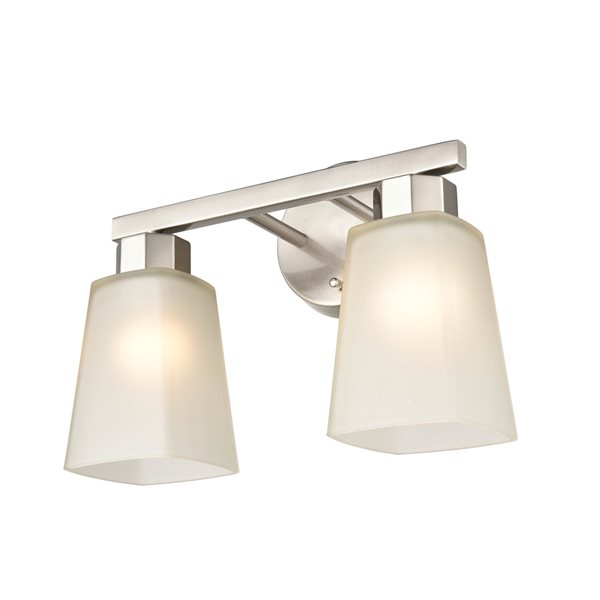 Millennium Lighting Coley 2-Light Brushed Nickel Modern/Contemporary Vanity Light