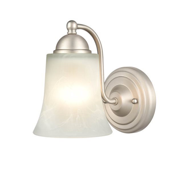 Millennium Lighting 5.5-in W 1-Light Satin Nickel Traditional Wall Sconce