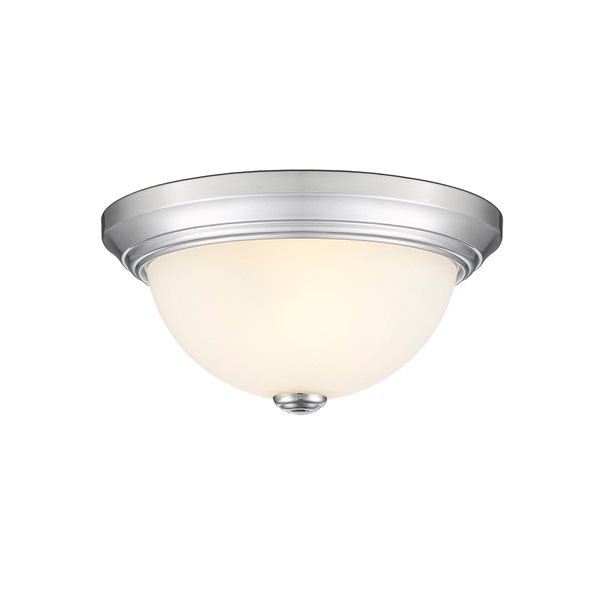 Millennium Lighting 11-in 2-Light Chrome Contemporary/Modern Incandescent Flush Mount Light