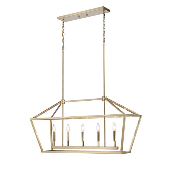 Millennium Lighting 5-Light Modern Gold Kitchen Island Lighting