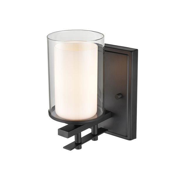 Millennium Lighting 4.75-in W 1-Light Matte Black Traditional Wall Sconce