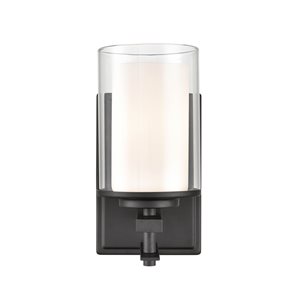 Millennium Lighting 4.75-in W 1-Light Matte Black Traditional Wall Sconce