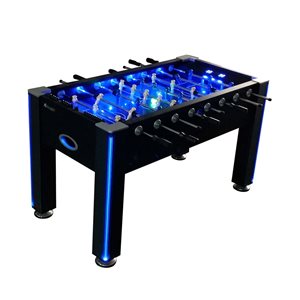 ATOMIC 58-in Azure LED Light Up Foosball Table - Black